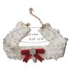 Bohemian Snowflake Pearl Necklace Bowknot Pendant Clavicle Chain Christmas Bows Collarbone Chain for Women Girls