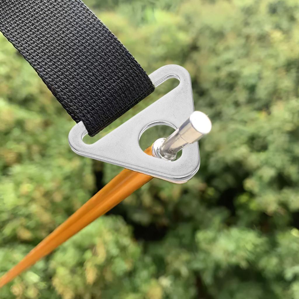 Stainless Steel Triangle Tent Wind Rope Adjuster Guyline Tensioner Outdoor Camping Canopy Accessories