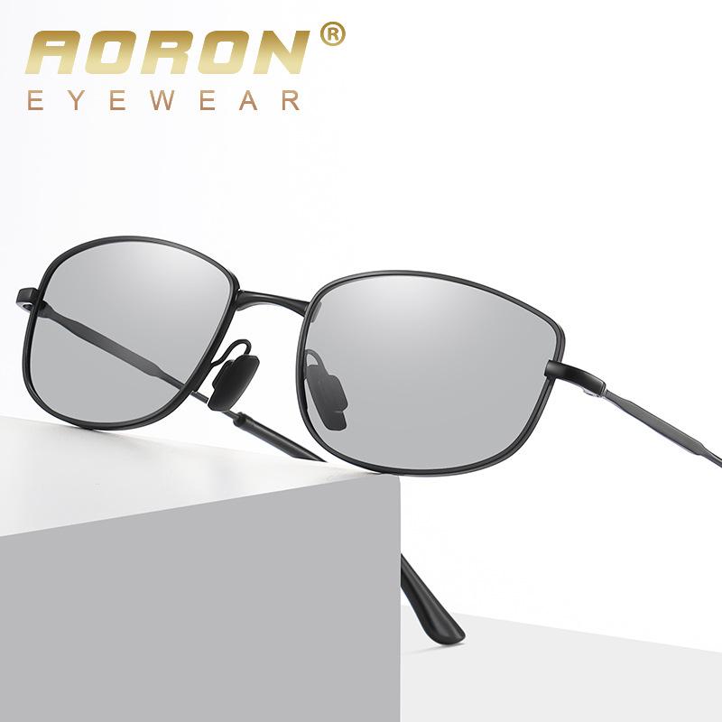 Aoron Polarized Fashion Sunglasses Men'S Driver Driving Sunglasses Small Frame Color-Changing Sunglasses A773