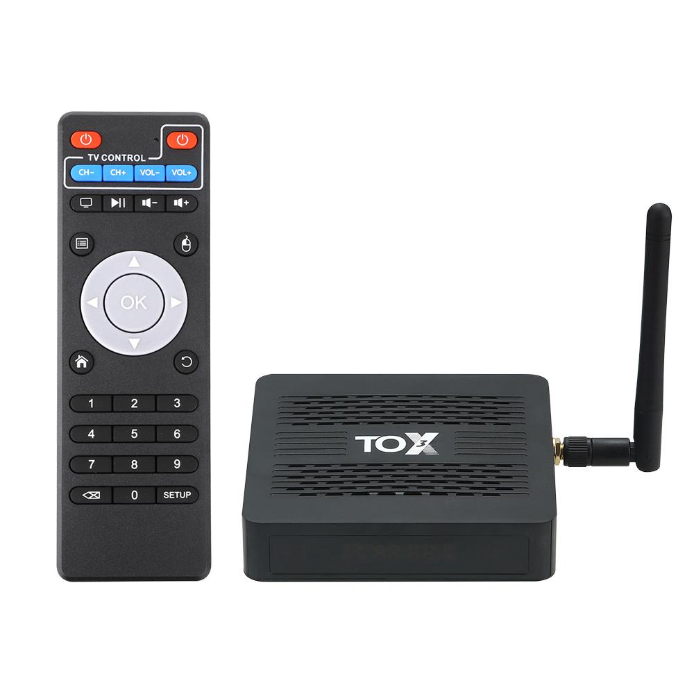 TOX3 Smart TV Box Android 11 4GB 32GB Amlogic S905X4 Dual Wifi 1000M BT4.1 Support AV1 4K 60fps Media Player
