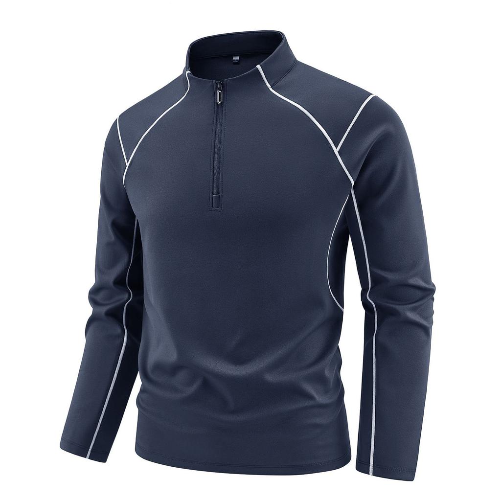 T-shirt Athlétique à Manches Longues à Séchage Rapide pour Hommes pour la Course à Pied et l'Entraînement