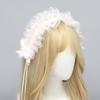 Wing Girl Ruffled Headwear Lace Trim Subculture Flouncing Headwear Cute Maid Headpiece Bows Headbands