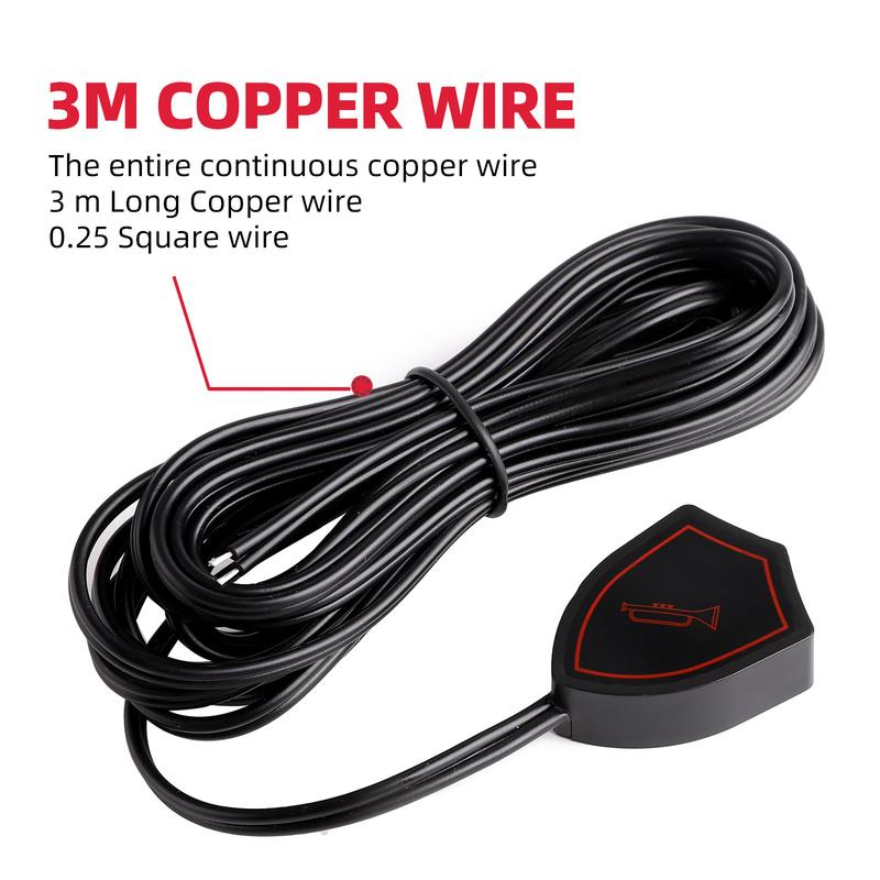 Horn Button 12V Air Horn Harness Relay Kit 40A 4 Pins for Car Truck Train Boat SUV Bus Lorry