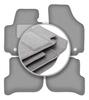 Gray Car Mats For: Seat Altea XL Minivan (2006-08.2008)