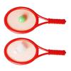 Plastic Rackets Set Tennis Racquets Battledores with Tennis and Badminton Children Sports Toy Random Color