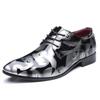 Men's Patent Leather Oxford Dress Shoes Pointed Toe Formal Business Wedding Plus Size