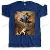 Cotton Unisexy Color Tshirt Unisex Summer Casual Tees St Michael The Archangel Artwork New Unisexs Short Sleeve T Shirts Print Tshirt