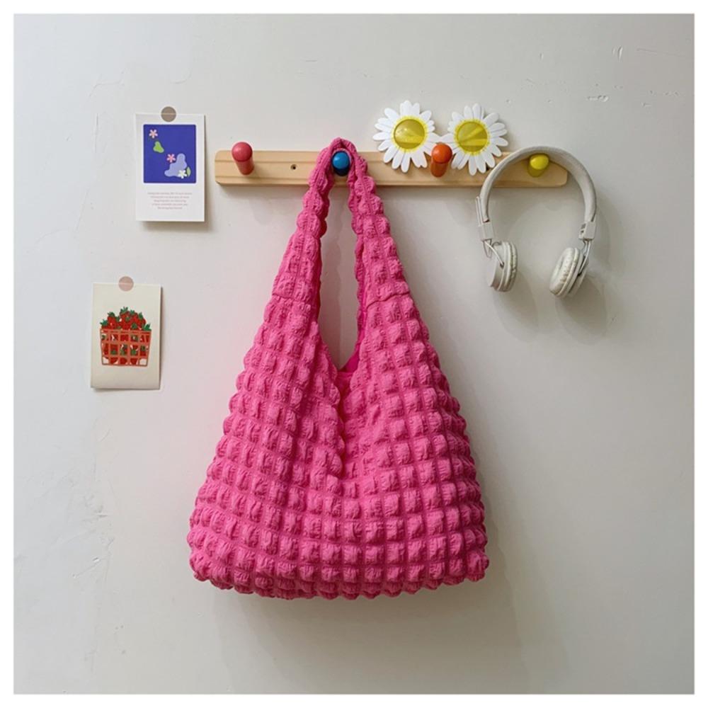 Personalized pleated bubble bag new casual fashion large capacity shoulder underarm portable tote bag