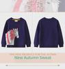 2024 Girls' Unicorn Pattern Long-Sleeved Sweatshirt for Autumn - Small & Medium Children