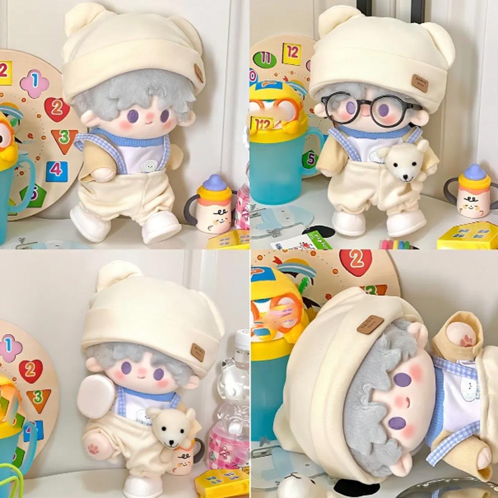 

1 set Persimmon 20cm Cotton Doll Clothes Bear Hat Plush Doll Clothes 20cm Cotton Doll style 1