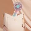 500mAh Cute Mini Fan Portable Pocket Handheld Fan USB Charging Rechargeable Colorful Gradient Cool Air Travel Cooler Cooling Fan