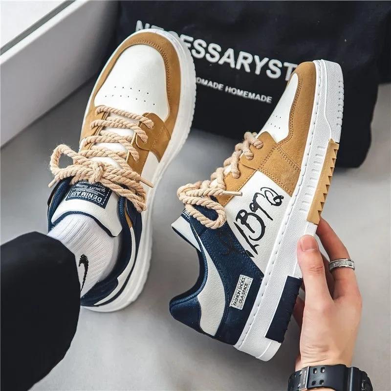 New Men's Casual Sneakers Designer Platform Sport Running Shoes for Men Tennis Training Shoes Vulcanized Shoes  Hombre
