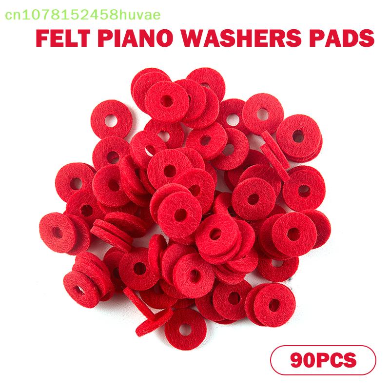 90 Pcs Felt Piano Washers Pads For Piano Tuning Accessories