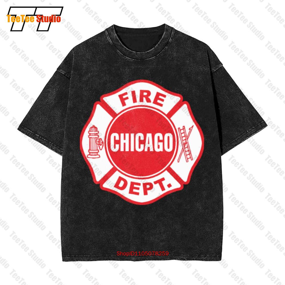 Chicago Firefighter Fire Department Vintage Oversized TShirt SPRL S