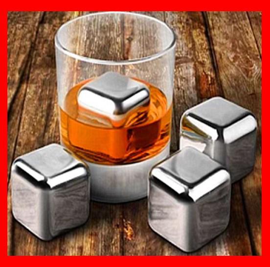 Stainless Steel Ice Cubes Reusable Chilling Stones For Whiskey Wine Keep Your Drink Cold Longer Chilling Party Bar Tool