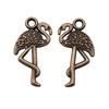 Flamingo Charms Antique Alloy Pendants For Bird Themed Jewelry Making