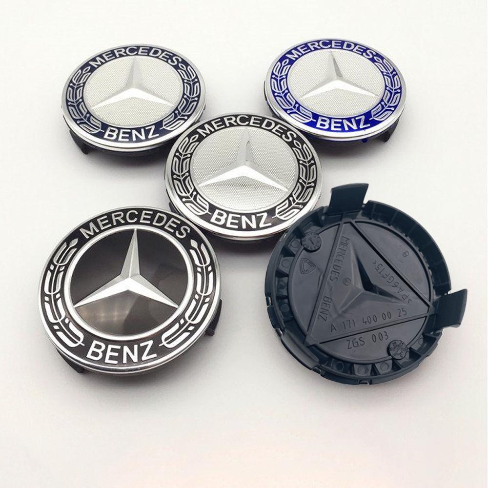 4pcs/lot 75mm wheel Hub Cap Emblem badge for Mercedes Benz C180 C200 E200 E260 E300 ML350 A1714000025 W230 W210 W211 W221 W219 CI1