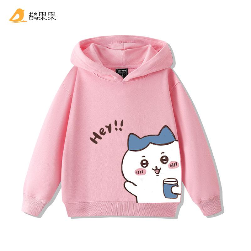 

Cartoon Cute Chiikawa Printing Fashion Warm Children s Hooded Sweatshirt Fall and Winter Boys and Girls Casual Versatile Hoodie 110