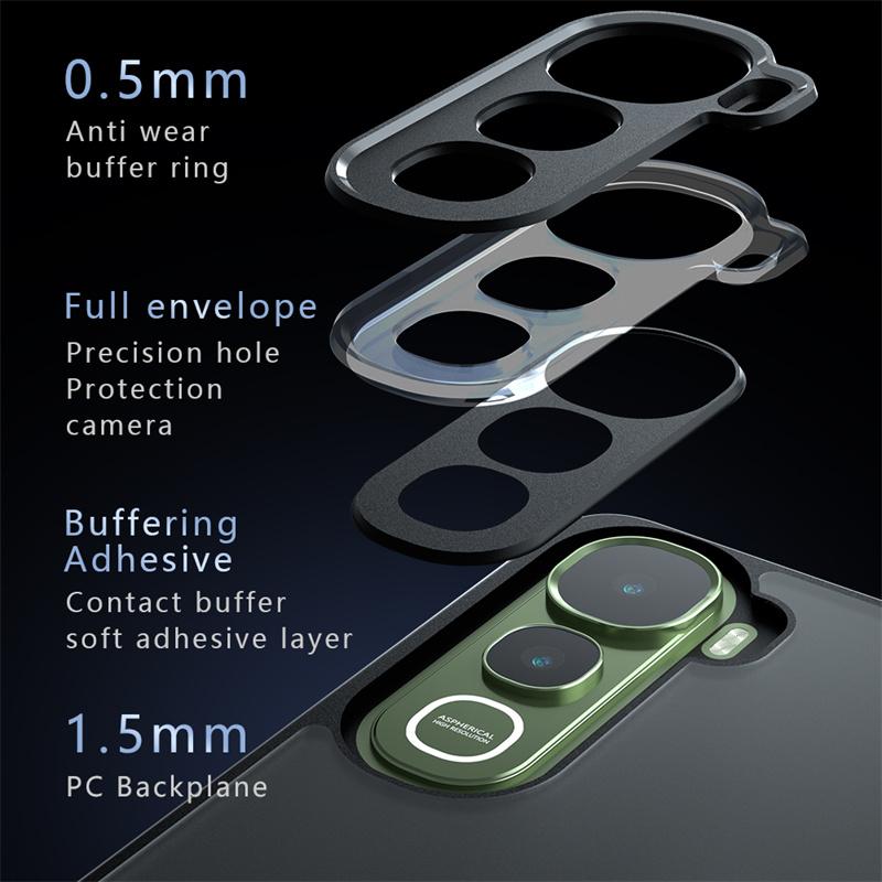 For Vivo Y400 5G Case Vivo Y400 5G Cover Bumper Luxury Matte PC + TPU Shockproof Silicone Protective Phone Cover For Vivo Y400