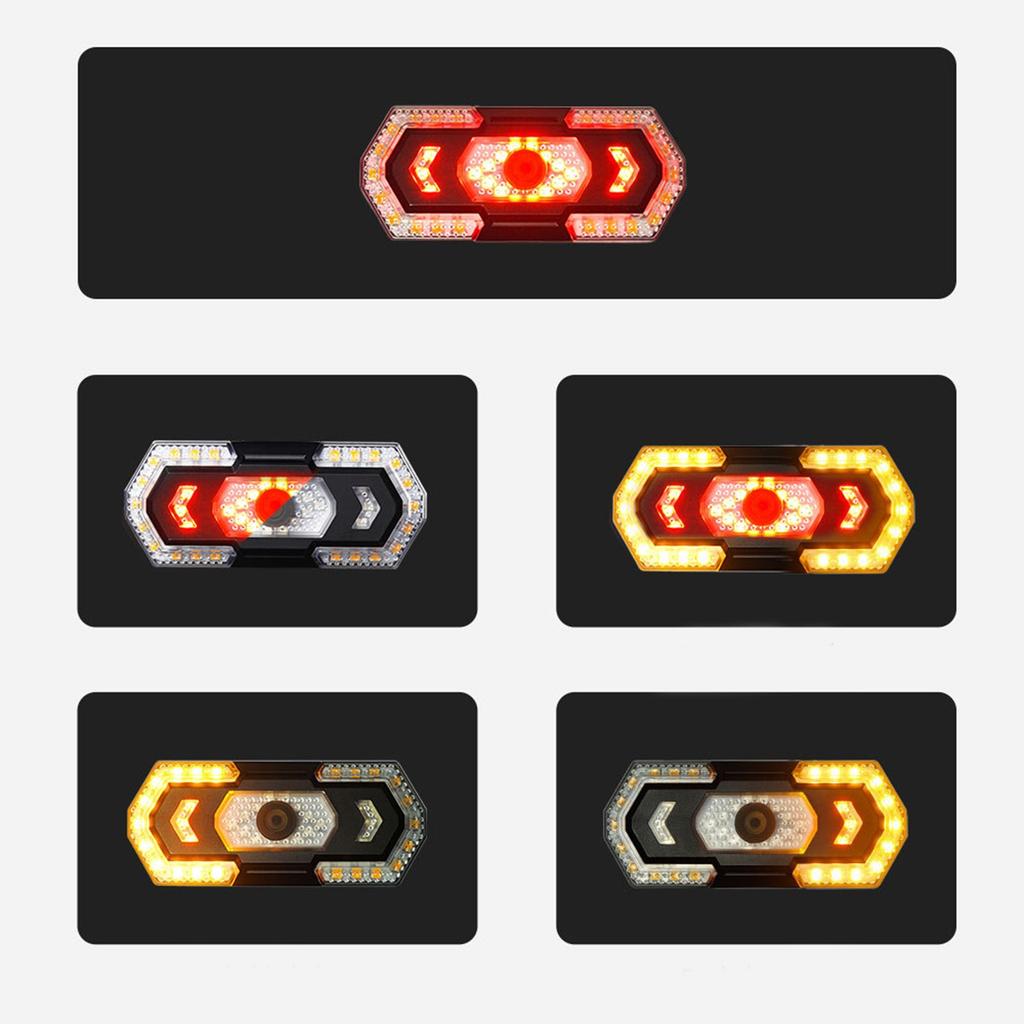 Remote Control Turn Signal Taillight USB Charging Waterproof Bicycle Taillight With Horn Light