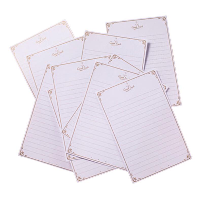 Retro Oil Painting Linen Envelope with Goodluck Letter Paper Set