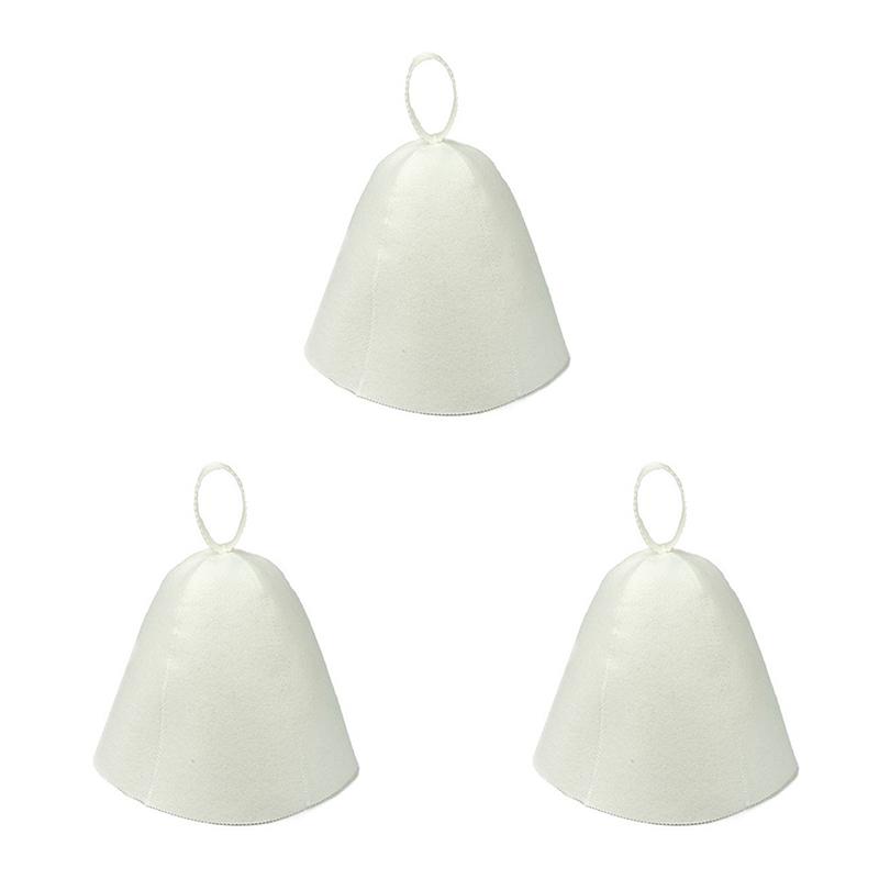 Sauna Hats Thicken Wool Felt Shower Cap Hair Turban Quickly Towel Drying Hats Felt Sauna Hat Men Dry Sauna Cap for Man