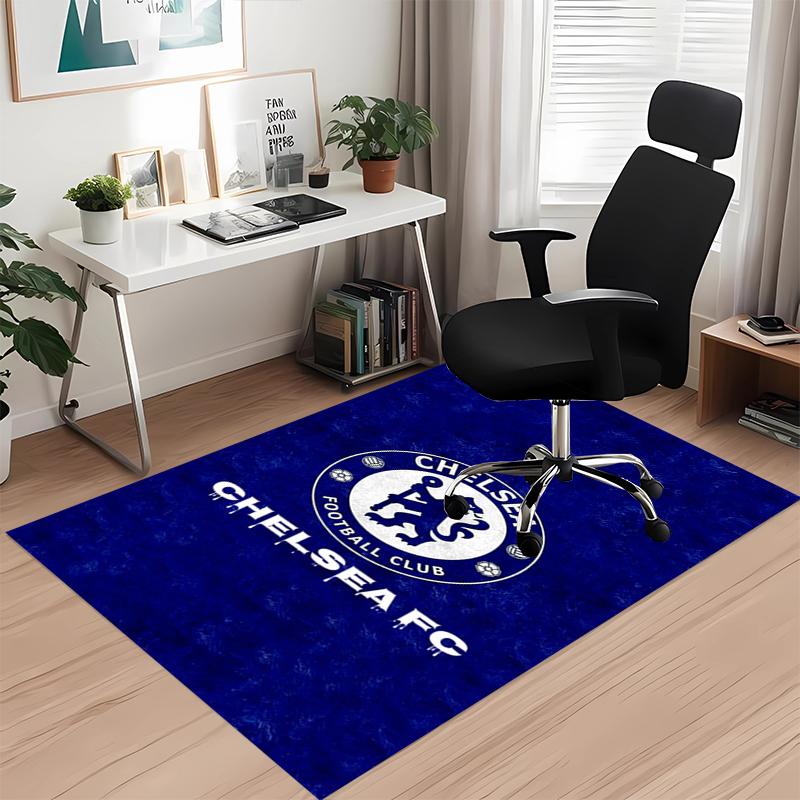 Chelsea Football Club Printed Carpet, for Office Chair Living Room Bedroom Kitchen Room Decor Gifts.