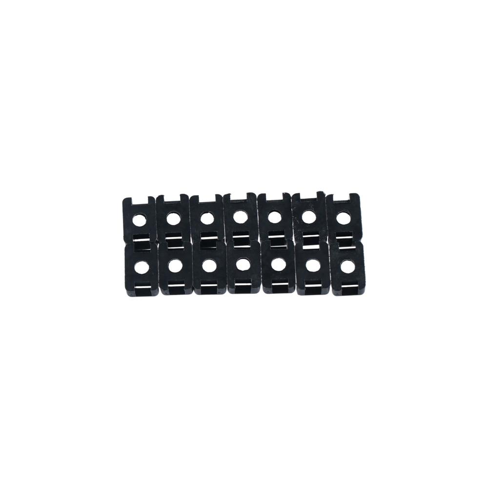 

Black 4.5mm Cable Tie Mount Saddle Type Wire Holder Base чорний