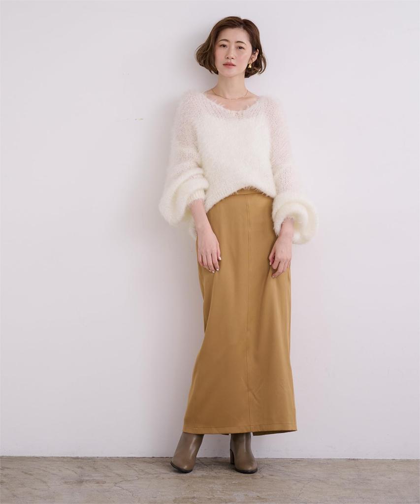 Dein warmer enger Rock BGXN2268 Groß Kamel Fleecegefüttert Damen