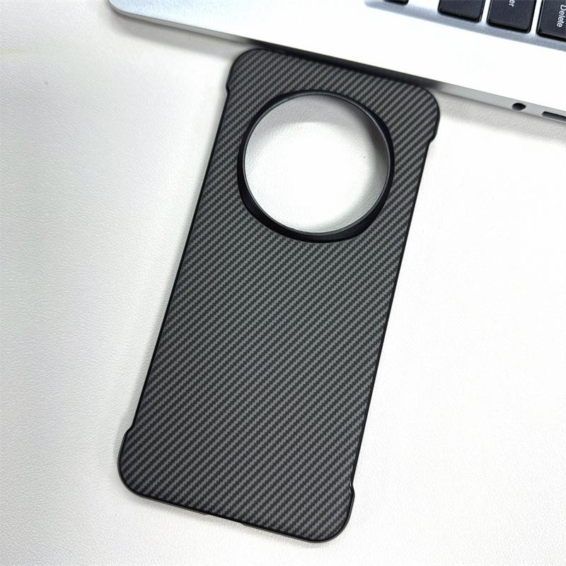 Applicable To Honor Magic7 Mobile Phone Case Without Border Large Hole Carbon Fiber Pattern Sticker Honor X60 Magnetic Anti-drop Protection