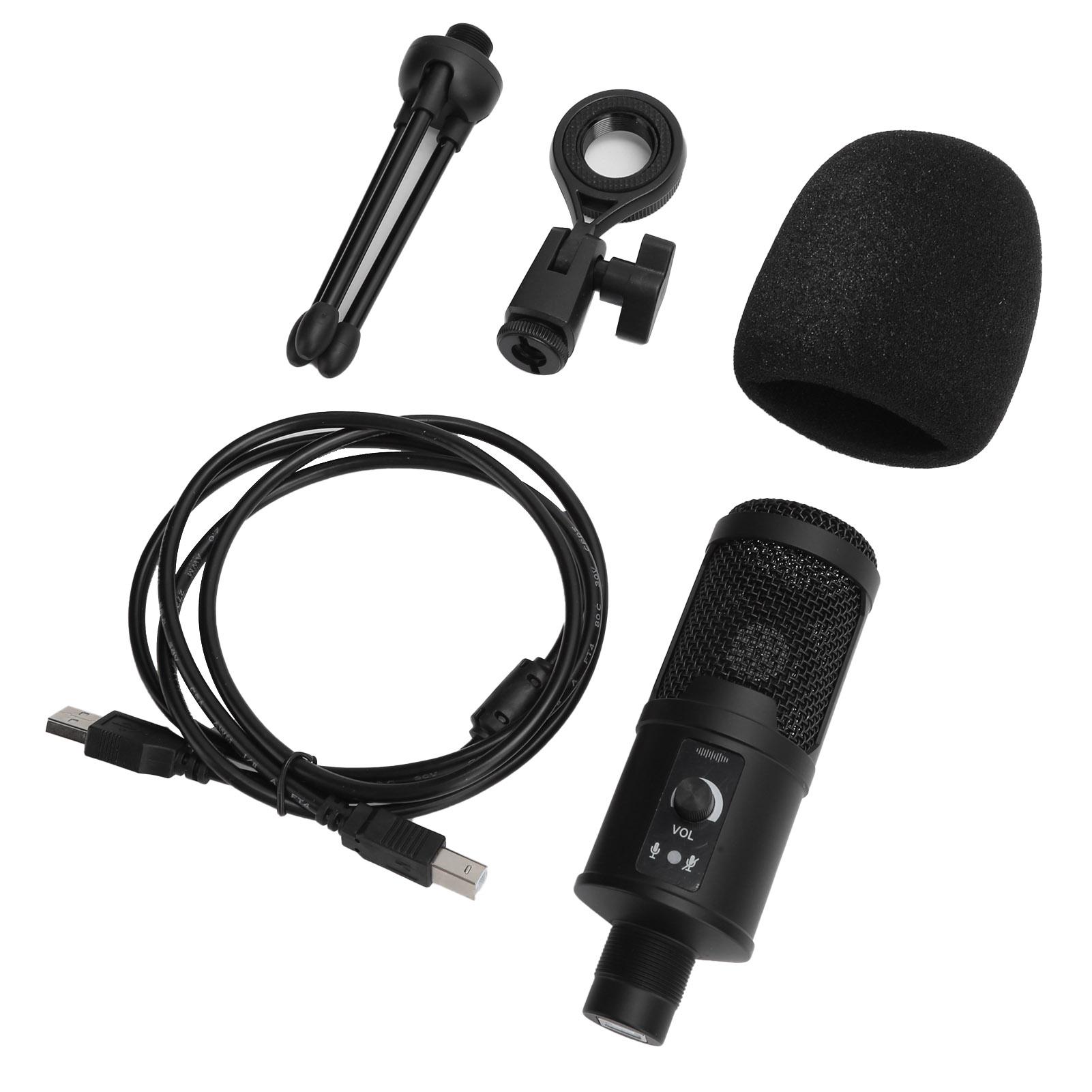 

Condenser Microphone for Gaming Computer Live USB Speaker 192K24Bit 20HZ‑20KHZ 20mA