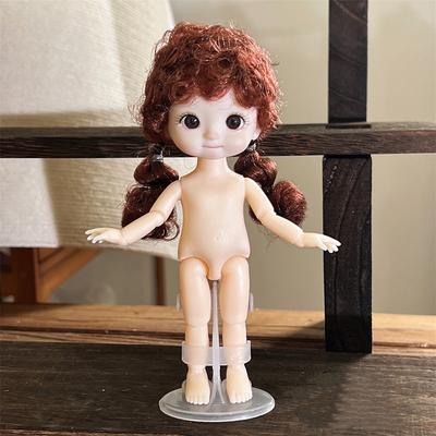 1 Stück 16 cm große Puppe mit verschiedenen Ausdrücken, süße 1/8 Bjd Puppe, 13 Gelenke bewegliches Puppenspielzeug für Mädchen