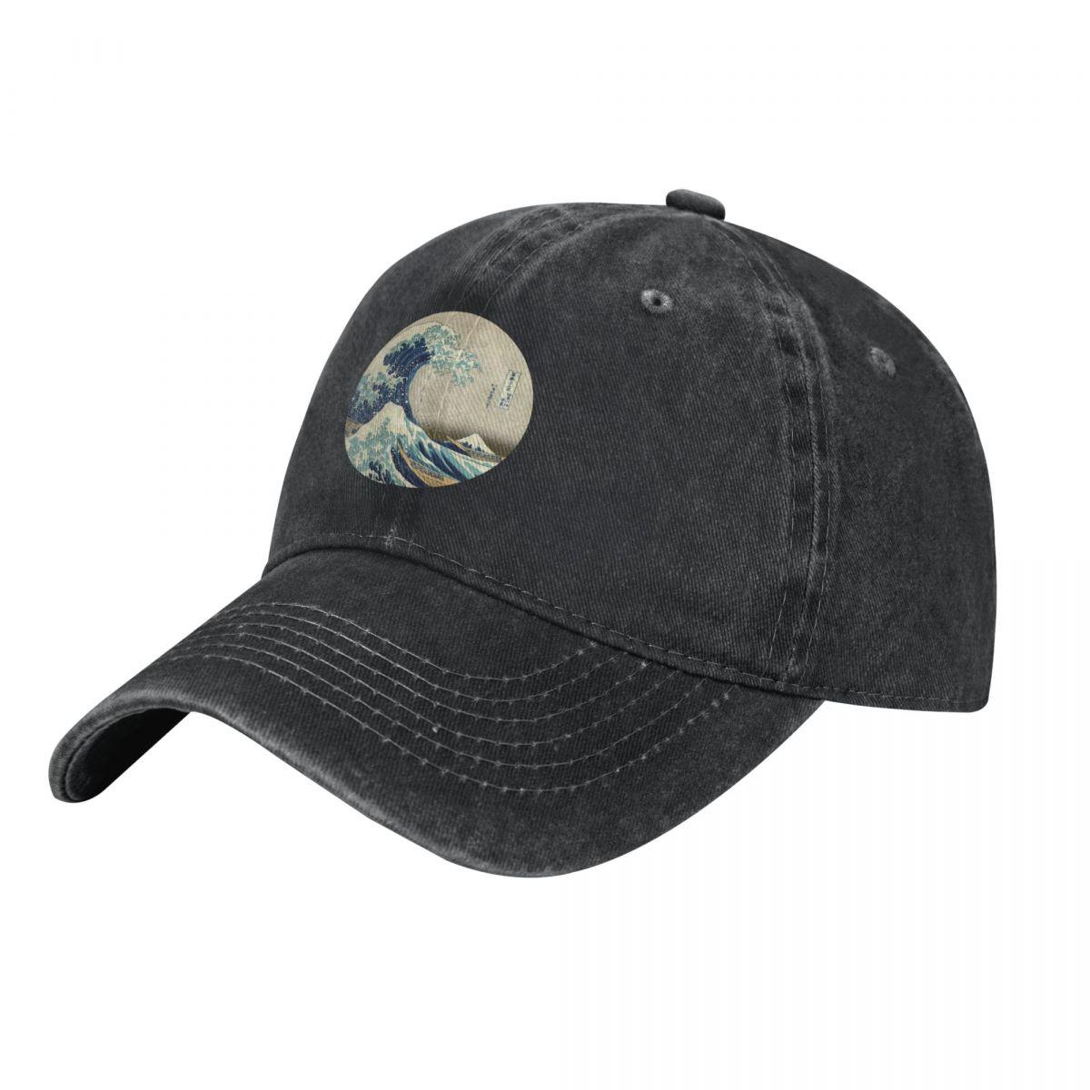 

Great Wave Off Kanagawa Circle Fashion Baseball Cap Peaked Cap Unisex s Hat Women s Cap Sharp Visors One Size