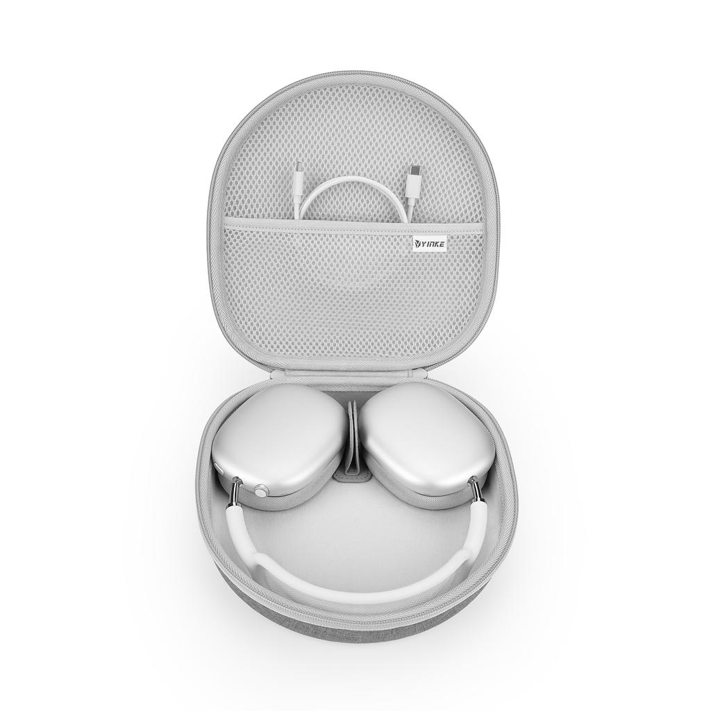 מארז חכם לאוזניות AirPods Max - תומך במצב שינה, מארז סיליקון קל משקל ונייד, תיק אחסון עמיד בפני זעזועים לנסיעות