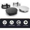 4 PCS Car Wheel Center Hub Cover, 60MM/2.36In Outer Diameter and 56MM/2.2In Inner Diameter, Snap-in Vehicle Rim Hub Caps Accessories (Silver)