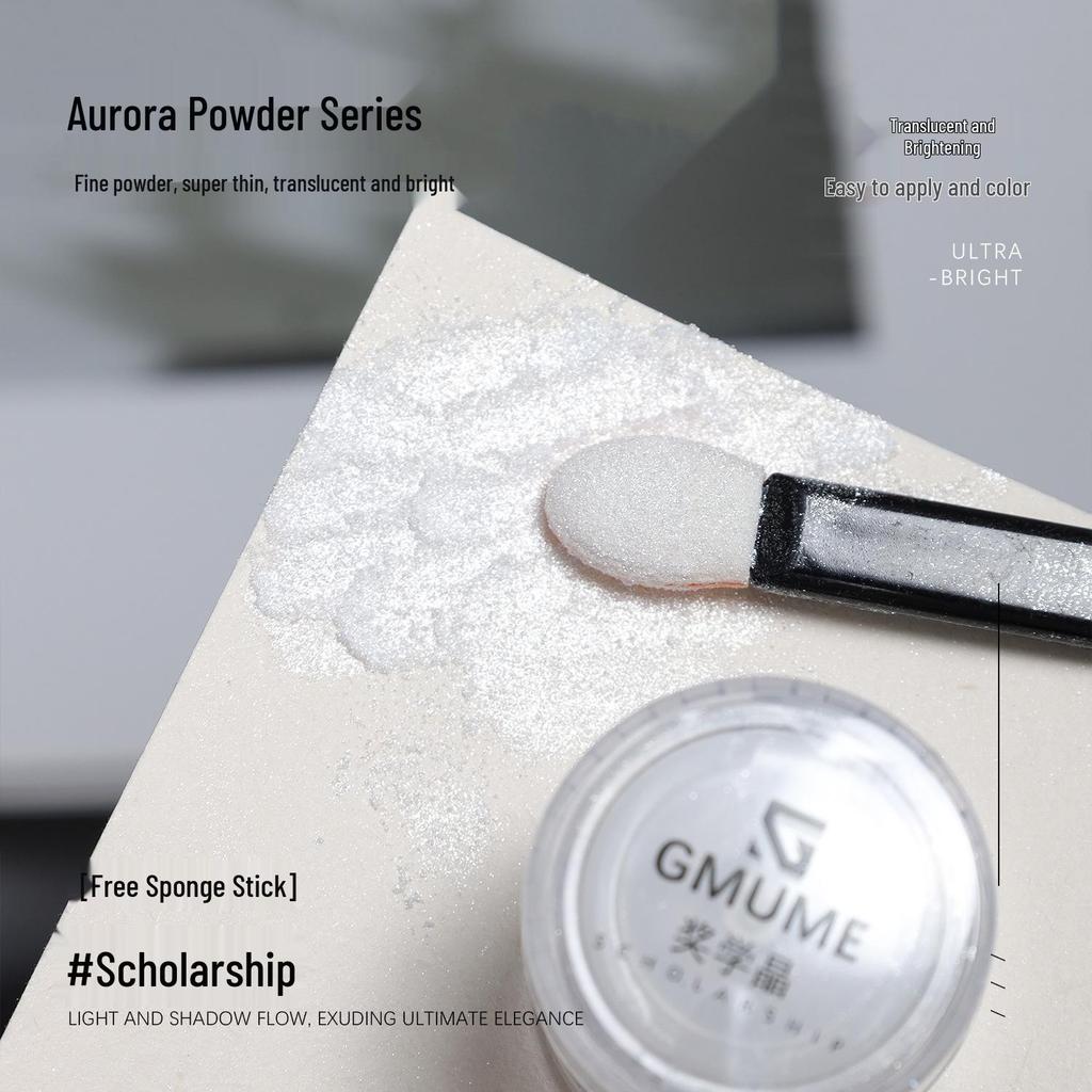 Iridescent Mermaid Aurora Pink Nail Art Magic Mirror Powder