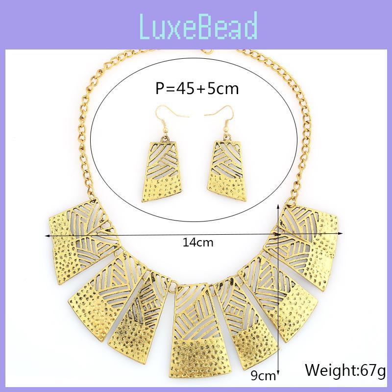 Vintage Geometric Alloy Necklace With Openwork Design For Women And Men