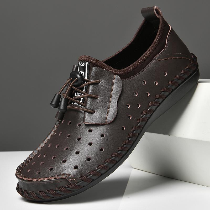 

Розпродаж, високоякісне шкіряне повсякденне взуття великого розміру, перфороване взуття для вулиці 47