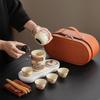Retro Light Luxury Wave Business Travel Tea Set Portable Enterprise High-end Gift Outdoor Tea Set