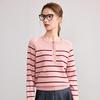 BETU Women's Autumn Striped Long-Sleeve Knit Top