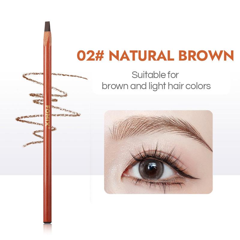 

FOMIX Карандаш для бровей с твердым стержнем, стойкий цвет, водостойкий, не слеживающийся, карандаш для бровей Wild