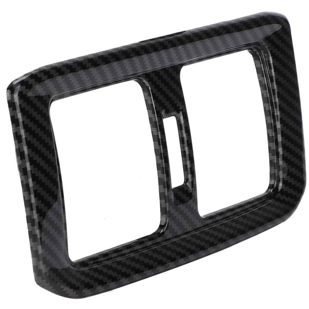 Rear Air Conditoner Outlet Vent Cover Panel Trim Carbon Fiber Style Decoration Replacement for RAV4