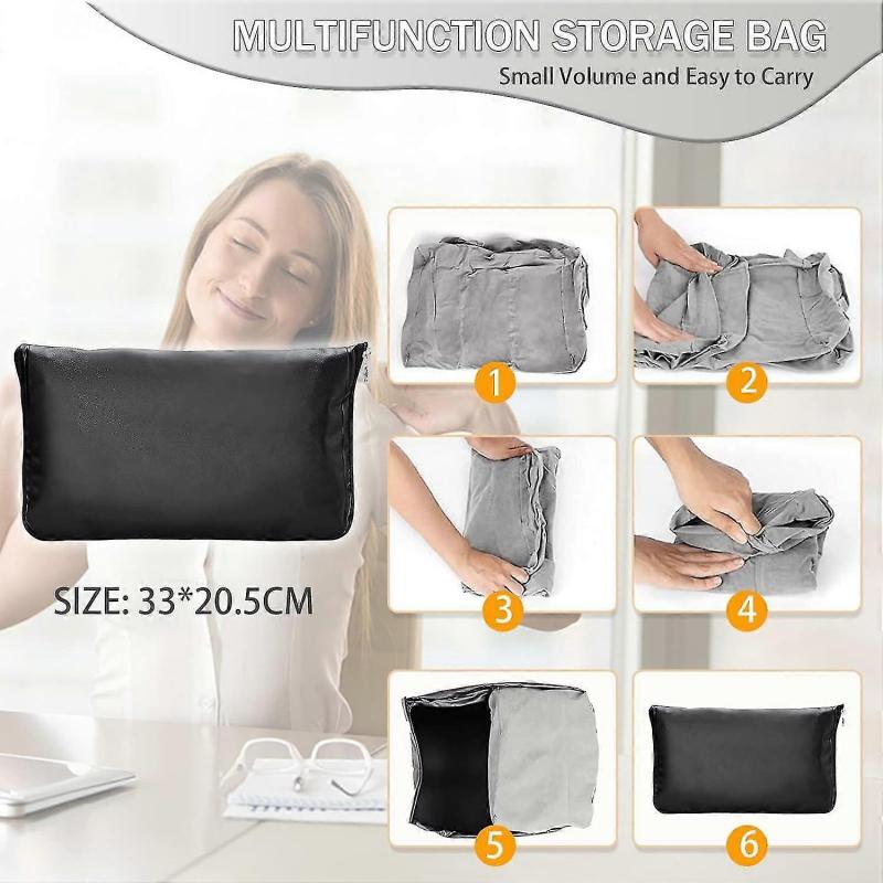 Travel Inflatable Footrest, Adjustable Three-Layer Height Footrest, Suitable For Airplanes, Cars, Ho