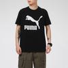 Puma Casual Sports Fitness Training Running Print Short Sleeve T-Shirt Men Tops Black 532279-01