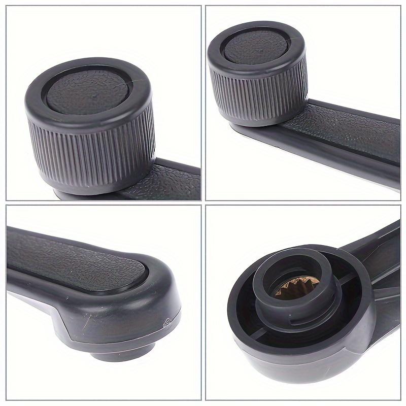 Maniglia per Finestrino Auto in Plastica Resistente - Facile Installazione Montaggio Anteriore, Compatibile con la Maggior Parte dei Veicoli, Superficie Non Rifinita, Alzacristalli Manuali