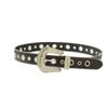New Buckle Ring Diamond Buckle Black Fresh Sweet Belt Simple Fashionable Versatile Belt