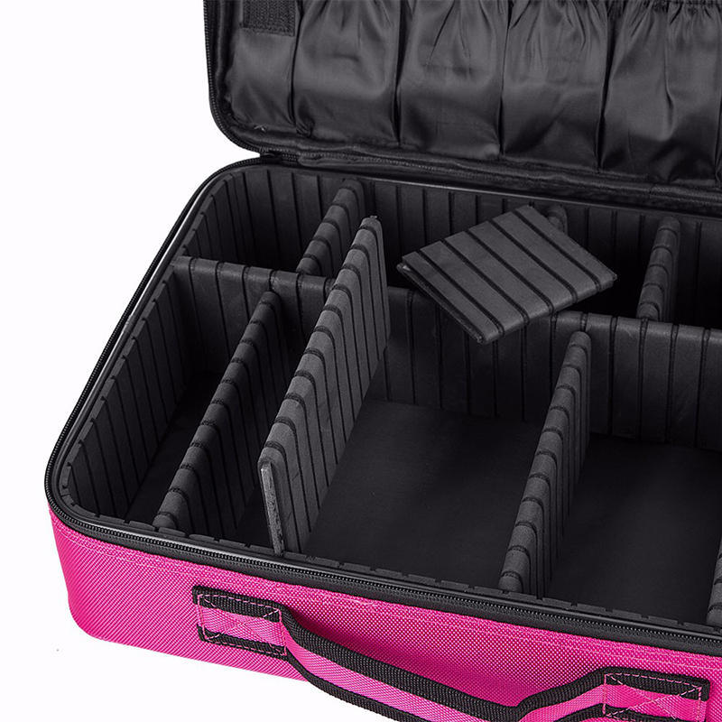 Professional Makeup Brushes Tools Suitcase Cosmetics Organizer Case Travel Storage Bag