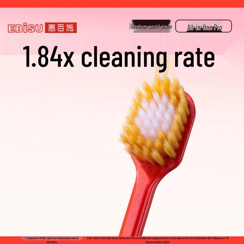 Huibaishi 48-Loch Zahnbürste mit breitem Kopf