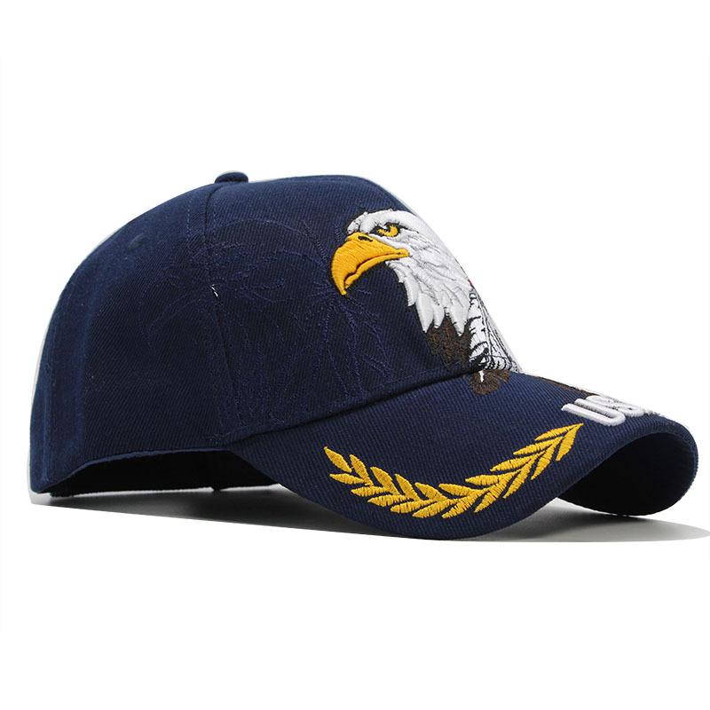 Peaked Cap Popular Camo Usa Eagle Head Embroidered Baseball Cap