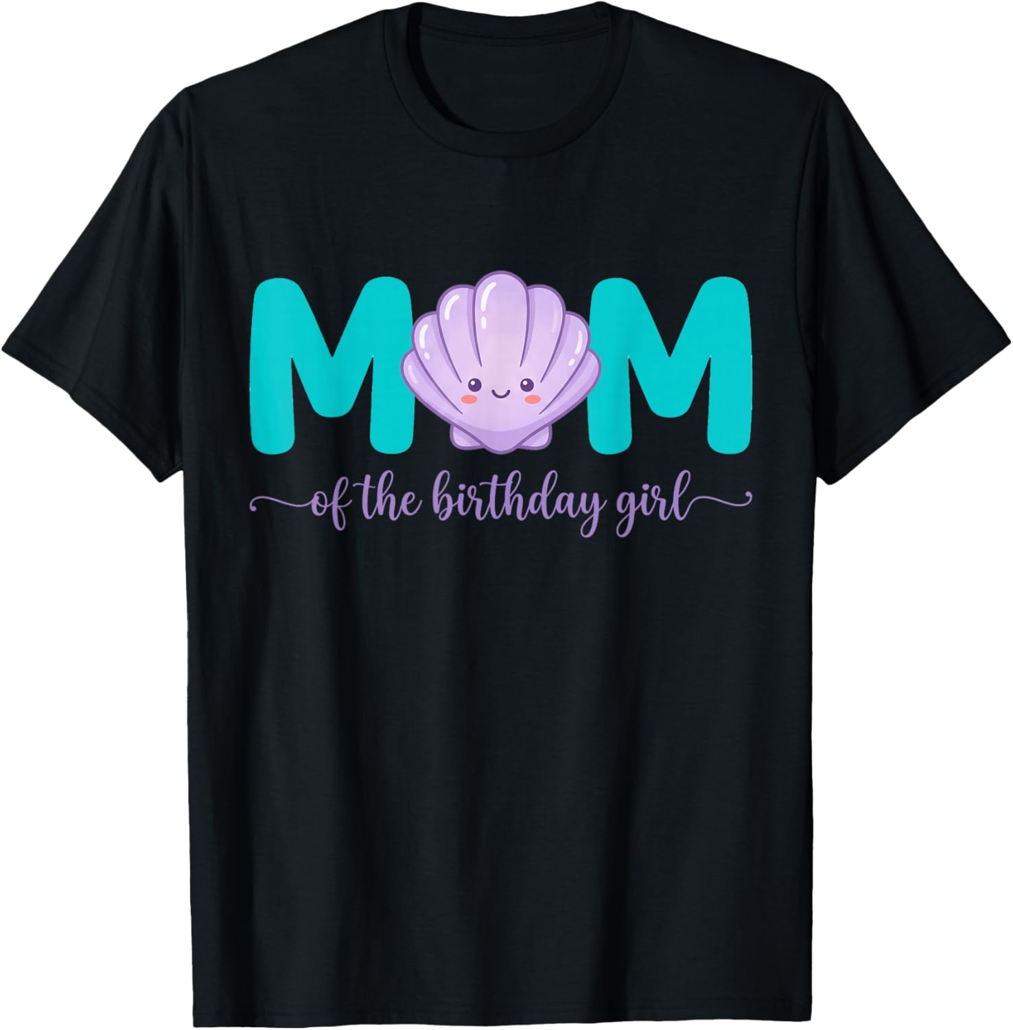 Mermaid Birthday Theme Family Matching Party Outfits Mom T-Shirt S разноцветный